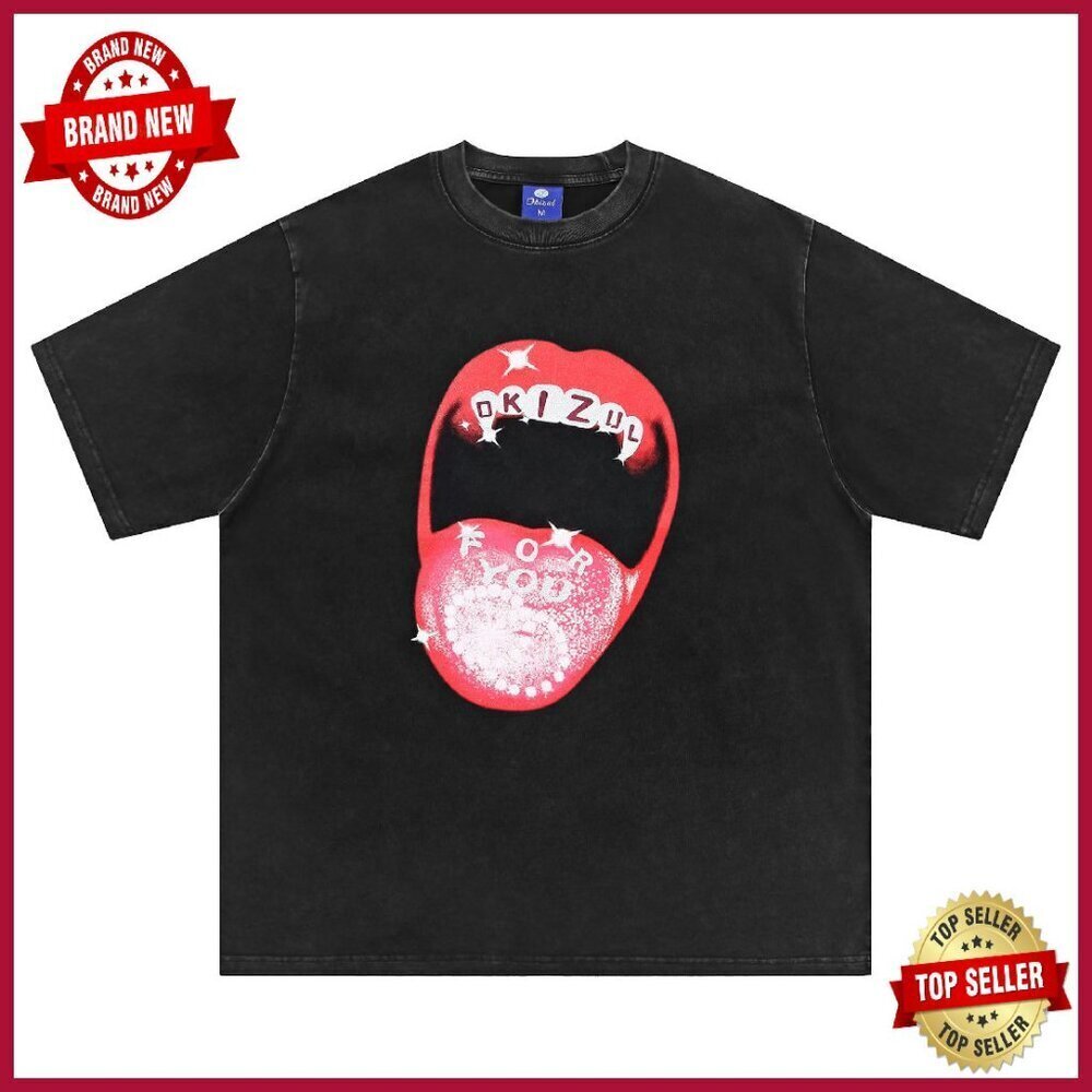 Vintage Graphic Oversized Cotton Tee Unisex Streetwear Crewneck